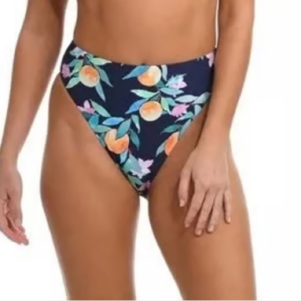 Sunshine 79 Peaches High Waisted Bikini Bottoms NWT